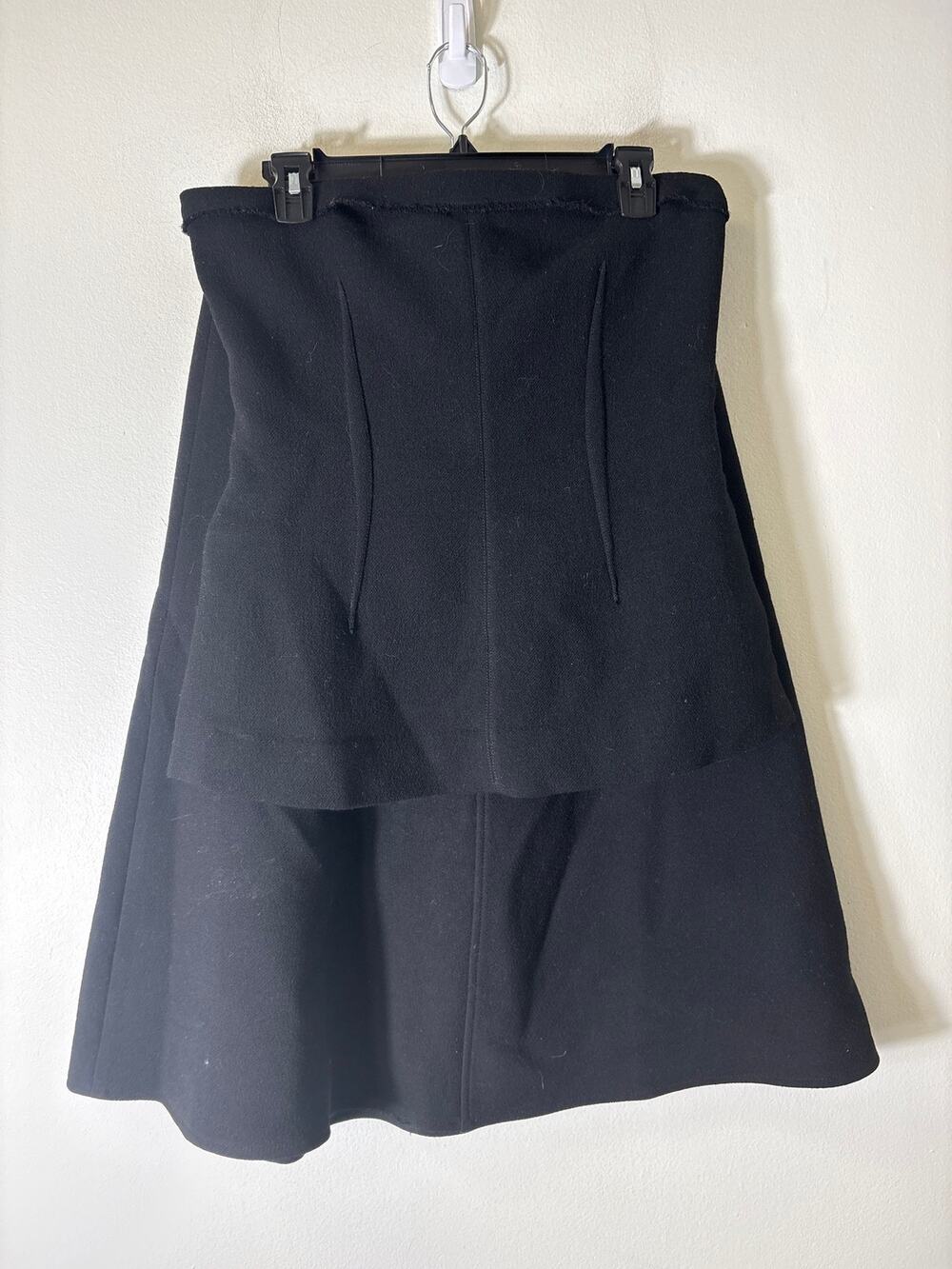 J. Crew Black 2 Piece Strapless Midi Skirt Set Sz 8